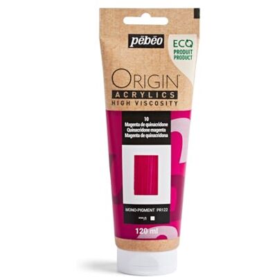 PEBEO Origin Acrylics 120 ml Ekologiczna farba akrylowa o wysokiej lepkości matowe wykończenie 100% spoiwo z recyklingu 96% surowców pochodzenia europejskiego Magenta z chinacridonu PEBEO Origin Acrylics 120 ml Ekologiczna farba akrylowa o wysokiej lepkości matowe wykończenie 100% spoiwo z recyklingu 96% surowców pochodzenia europejskiego Magenta z chinacridonu