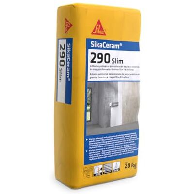 Sika Klej do płytek Ceram 290 Slim Biały Elastyczny Do układania elementów ceramicznych i bardzo wielkoformatowych Wysoka wydajność Ściany wewnętrzne i zewnętrzne Sika Klej do płytek Ceram 290 Slim Biały Elastyczny Do układania elementów ceramicznych i bardzo wielkoformatowych Wysoka wydajność Ściany wewnętrzne i zewnętrzne