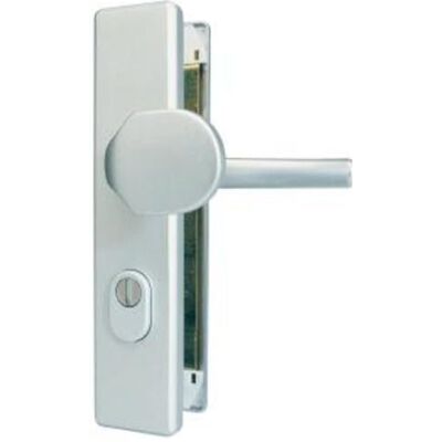 ABUS Okucie ochronne drzwi HLZS814 F2 nowe srebro z osłoną cylindra kwadratowe 08418 ABUS Okucie ochronne drzwi HLZS814 F2 nowe srebro z osłoną cylindra kwadratowe 08418