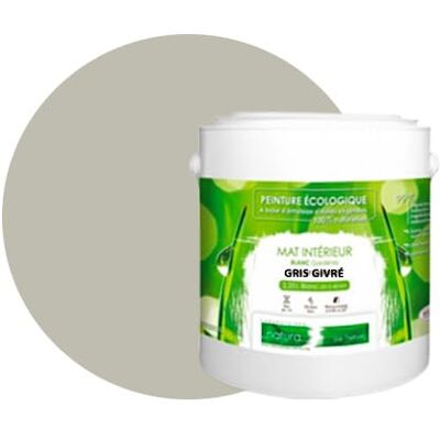 BOX DECO COULEURS Ekologiczna, naturalna farba ścienna do wnętrz o matowym wyglądzie Natura 2,5L, Matowy Szary BOX DECO COULEURS Ekologiczna, naturalna farba ścienna do wnętrz o matowym wyglądzie Natura 2,5L, Matowy Szary