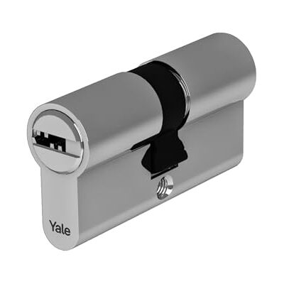 Yale Europejski cylinder zamka wysokiego bezpieczeństwa YC101KD303004N1, niklowany, 30/40 mm, podwójny, sprzęgło, 4 klucze Yale Europejski cylinder zamka wysokiego bezpieczeństwa YC101KD303004N1, niklowany, 30/40 mm, podwójny, sprzęgło, 4 klucze