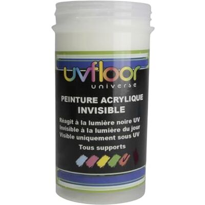 UV FLOOR UVFLOOR UV FLOOR Niewidzialna farba UV Fluo Orange Specjalne czarne i ultrafioletowe światło 365 nm płynne i ultra pigmentowane 100ml UV FLOOR UVFLOOR UV FLOOR Niewidzialna farba UV Fluo Orange Specjalne czarne i ultrafioletowe światło 365 nm płynne i ultra pigmentowane 100ml