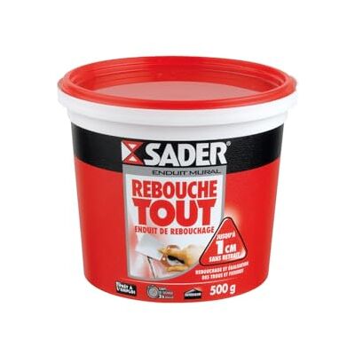 SADER Pot Pâte Enduit Rebouche Tout - 500g - masa SADER Pot Pâte Enduit Rebouche Tout - 500g - masa