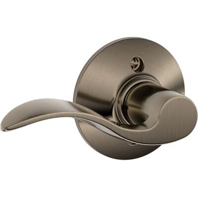 SCHLAGE F170ACC620RH Accent Right Hand Dummy Lever, Antique Pewter by Lock Company SCHLAGE F170ACC620RH Accent Right Hand Dummy Lever, Antique Pewter by Lock Company