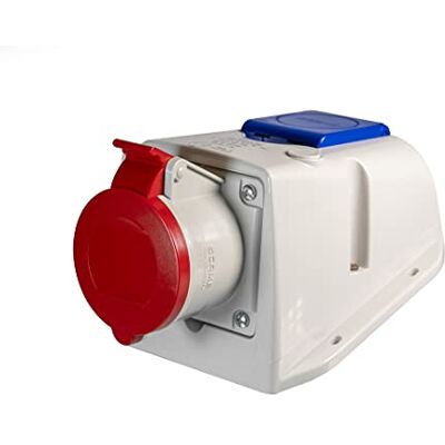 Scame optima Podstawa ścienna combi ip44 3 bieguny+neutralny+ziemia 16a 346-415v Scame optima Podstawa ścienna combi ip44 3 bieguny+neutralny+ziemia 16a 346-415v