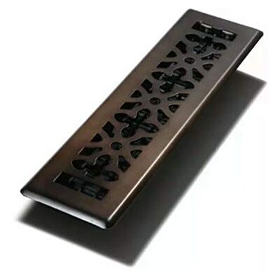 Decor Grates 2 cale by 12 cali Gothic Black Steel Floor przekładki, brązowy, AGH212-RB Decor Grates 2 cale by 12 cali Gothic Black Steel Floor przekładki, brązowy, AGH212-RB