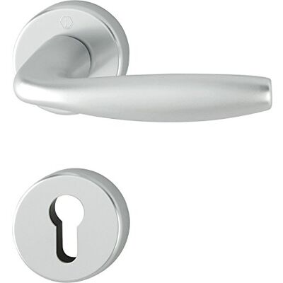 HOPPE NEW YORK, drzwi wejściowe FH zestaw klamek NEW YORK, aluminium anodowane, rozeta na klucze do drzwi wewnętrznych, grubość drzwi 40-45 mm, rozeta okrągła PZ HOPPE NEW YORK, drzwi wejściowe FH zestaw klamek NEW YORK, aluminium anodowane, rozeta na klucze do drzwi wewnętrznych, grubość drzwi 40-45 mm, rozeta okrągła PZ