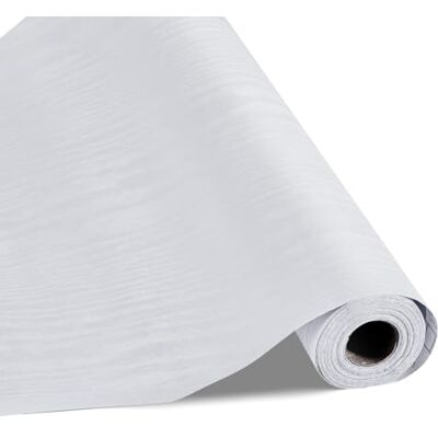 VEVOR Dekoracyjna tapeta samoprzylepna 45 cm x 10 m, samoprzylepna tapeta winylowa w rolce, wodoodporna, do pokrycia ścian, sypialni, kuchni, biura, kolor drewna biały VEVOR Dekoracyjna tapeta samoprzylepna 45 cm x 10 m, samoprzylepna tapeta winylowa w rolce, wodoodporna, do pokrycia ścian, sypialni, kuchni, biura, kolor drewna biały