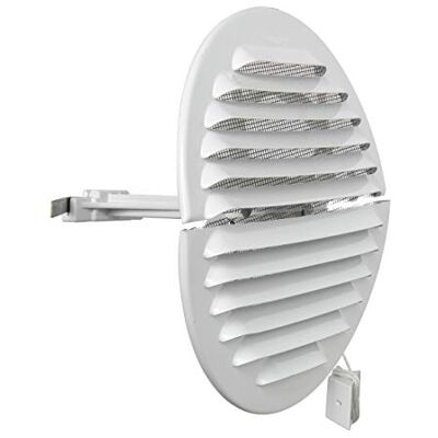 La Ventilazione La Ventiation GABDF125R kratka wentylacyjna okrągła, składana, aluminium, lakierowana na biało, z siatką przeciw owadom, średnica 150 mm La Ventilazione La Ventiation GABDF125R kratka wentylacyjna okrągła, składana, aluminium, lakierowana na biało, z siatką przeciw owadom, średnica 150 mm