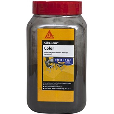 Sika 593265 - Kolor cementowy - Czarny - Przeznaczony do betonu, zaprawy, gipsu i tynku wapiennego Sika 593265 - Kolor cementowy - Czarny - Przeznaczony do betonu, zaprawy, gipsu i tynku wapiennego