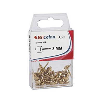 Cofan 61000201 A – zestaw 30 mosiężnych nitów, 8 mm) Cofan 61000201 A – zestaw 30 mosiężnych nitów, 8 mm)