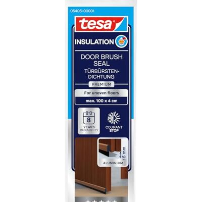 tesa INSULATION Premium szyna uszczelniająca do nierównych podłóg Samoprzylepna aluminiowa uszczelka do drzwi chroniąca przed przeciągami Brązowa z uszczelką szczotkową do 15 mm tesa INSULATION Premium szyna uszczelniająca do nierównych podłóg Samoprzylepna aluminiowa uszczelka do drzwi chroniąca przed przeciągami Brązowa z uszczelką szczotkową do 15 mm