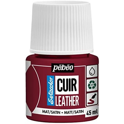 PEBEO Pébéo Farba do skór Setacolor Cuir Leather 06, Deep Red, 45 ml PEBEO Pébéo Farba do skór Setacolor Cuir Leather 06, Deep Red, 45 ml