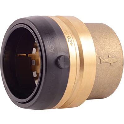 SharkBite 1-1/2 Inch Push Cap, Push to Connect Brass Plumbing Fitting, PEX Pipe, Copper, CPVC, PE-RT, HDPE, UXL0441 SharkBite 1-1/2 Inch Push Cap, Push to Connect Brass Plumbing Fitting, PEX Pipe, Copper, CPVC, PE-RT, HDPE, UXL0441
