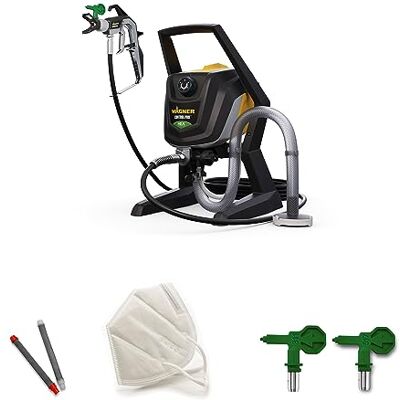 Wagner Airless ControlPro 250 R Paint Spray do malowania ścian i sufitów/drewna i metalu zastosowanie wewnętrzne i zewnętrzne, pokrycie 15 m² w 2 min, 110 bar, regulowane ciśnienie w sprayu, spodnie Wagner Airless ControlPro 250 R Paint Spray do malowania ścian i sufitów/drewna i metalu zastosowanie wewnętrzne i zewnętrzne, pokrycie 15 m² w 2 min, 110 bar, regulowane ciśnienie w sprayu, spodnie