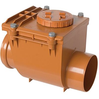 First Plast nro125 a zawór zwrotny z PCW z o-ringiem, czerwony, średnica 125 mm First Plast nro125 a zawór zwrotny z PCW z o-ringiem, czerwony, średnica 125 mm