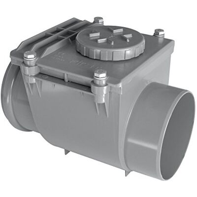 First Plast nro160 g zawór zwrotny z PCW z o-ringiem, szary, średnica 160 mm First Plast nro160 g zawór zwrotny z PCW z o-ringiem, szary, średnica 160 mm