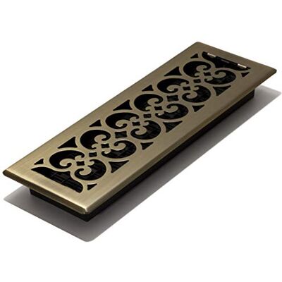 Decor Grates SPH414-A rejestr podłogowy, wykończenie z antycznego mosiądzu, 10 x 35 cm Decor Grates SPH414-A rejestr podłogowy, wykończenie z antycznego mosiądzu, 10 x 35 cm