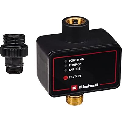 Einhell Oryginalny elektroniczny przełącznik przepływu (10 bar, zawór zwrotny, zabezpieczenie przed pracą na sucho, adapter przyłączeniowy, zintegrowane gniazdo, kabel zasilający 1,45 m) Einhell Oryginalny elektroniczny przełącznik przepływu (10 bar, zawór zwrotny, zabezpieczenie przed pracą na sucho, adapter przyłączeniowy, zintegrowane gniazdo, kabel zasilający 1,45 m)