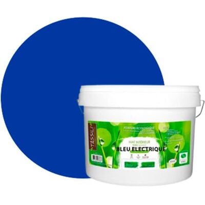 BOX DECO COULEURS Natura naturalna farba ścienna przyjazna dla środowiska o wyglądzie wnętrza matowym 10L / 130m² Elektryczny niebieski BOX DECO COULEURS Natura naturalna farba ścienna przyjazna dla środowiska o wyglądzie wnętrza matowym 10L / 130m² Elektryczny niebieski