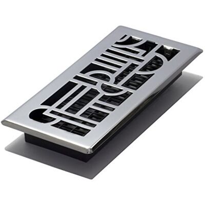Decor Grates ADH410-C Art Deco Kratka podłogowa, 10 x 25 cm, chrom Decor Grates ADH410-C Art Deco Kratka podłogowa, 10 x 25 cm, chrom