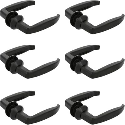 Amig 6-pak klamek do drzwi bez płyty, aluminium, optymalne do drzwi wewnętrznych i zewnętrznych, wymiary: 105 x 40 mm, maksymalna grubość drzwi 35-45 mm, kolor czarny Amig 6-pak klamek do drzwi bez płyty, aluminium, optymalne do drzwi wewnętrznych i zewnętrznych, wymiary: 105 x 40 mm, maksymalna grubość drzwi 35-45 mm, kolor czarny