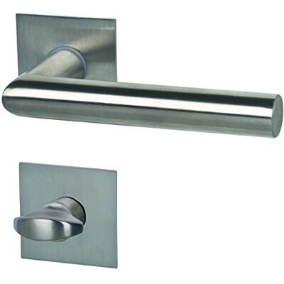 Alpertec 32846033 Piato-R prostokątny kolor stali szlachetnej do drzwi łazienkowych WC zestaw klamek klamki okucia drzwi nowość, do drzwi łazienkowych Alpertec 32846033 Piato-R prostokątny kolor stali szlachetnej do drzwi łazienkowych WC zestaw klamek klamki okucia drzwi nowość, do drzwi łazienkowych
