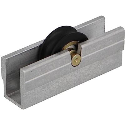 Amig Łożysko przesuwne Zestaw 2 sztuk Rozmiar 39 x 14 mm Metalowa obudowa i łożysko kulkowe Zaprojektowany do okien przesuwnych Aluminium Amig Łożysko przesuwne Zestaw 2 sztuk Rozmiar 39 x 14 mm Metalowa obudowa i łożysko kulkowe Zaprojektowany do okien przesuwnych Aluminium
