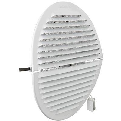 La Ventilazione La Ventilation GABDF200R kratka wentylacyjna okrągła, składana, aluminium, lakierowana na biało, z siatką przeciw owadom, średnica 230 mm La Ventilazione La Ventilation GABDF200R kratka wentylacyjna okrągła, składana, aluminium, lakierowana na biało, z siatką przeciw owadom, średnica 230 mm