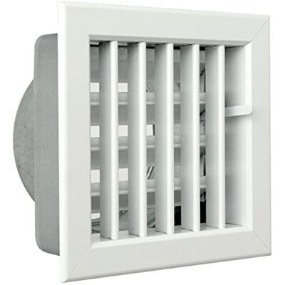 La Ventilazione Wentylacja gcsib1615120-y wbudowana kratka do kominka, aluminium lakierowane na biało, 160 x 150 mm La Ventilazione Wentylacja gcsib1615120-y wbudowana kratka do kominka, aluminium lakierowane na biało, 160 x 150 mm