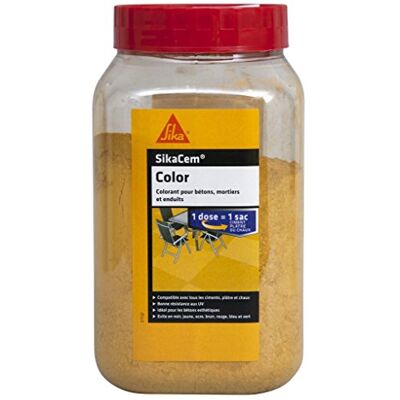 Sika 465820 - Cem Färg - Żółty - Proszkowa farba do cementu, wapna i gipsu - 0,4kg Sika 465820 - Cem Färg - Żółty - Proszkowa farba do cementu, wapna i gipsu - 0,4kg