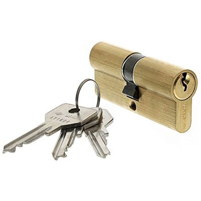 Cisa Europejski cylinder profilowy C2000, mosiądz, złoty, 0G300180 Cisa Europejski cylinder profilowy C2000, mosiądz, złoty, 0G300180