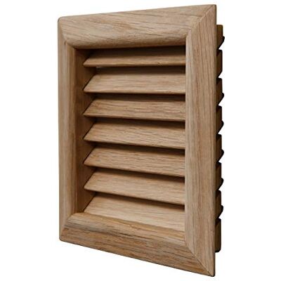 La Ventilazione LGES100Q kwadratowa kratka wentylacyjna z drewna dębowego, 112 x 112 mm La Ventilazione LGES100Q kwadratowa kratka wentylacyjna z drewna dębowego, 112 x 112 mm