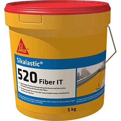 Sika Membrana wzmocniona włóknem tarasowym lastic-520 Fiber IT, szara odporna na działanie promieni UV i wyjątkowo odporna na promieniowanie UV trwała ochrona dla Twojego domu 5 kg Sika Membrana wzmocniona włóknem tarasowym lastic-520 Fiber IT, szara odporna na działanie promieni UV i wyjątkowo odporna na promieniowanie UV trwała ochrona dla Twojego domu 5 kg