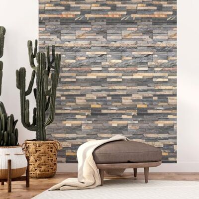 Ambiance Sticker Gigantyczne freski z włókniny z włókniny dekoracyjny klej kamienny Chester wys. 300 x dł. 60 cm Ambiance Sticker Gigantyczne freski z włókniny z włókniny dekoracyjny klej kamienny Chester wys. 300 x dł. 60 cm