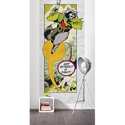 Komar Marvel fototapeta z włókniny Guardians Retro Comic Rocket Raccoon rozmiar: 100 x 250 cm (szerokość x wysokość) pokój dziecięcy, tapeta, tapeta ścienna IADX2-072 Komar Marvel fototapeta z włókniny Guardians Retro Comic Rocket Raccoon rozmiar: 100 x 250 cm (szerokość x wysokość) pokój dziecięcy, tapeta, tapeta ścienna IADX2-072