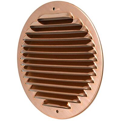 La Ventilazione GRAT160R kratka wentylacyjna okrągła miedź zachodząca na siebie siatka przeciw owadom średnica 175 mm La Ventilazione GRAT160R kratka wentylacyjna okrągła miedź zachodząca na siebie siatka przeciw owadom średnica 175 mm