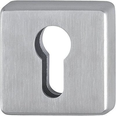 HOPPE kwadratowa rozeta z otworem PZ cylinder profilowy drzwi wejściowe 52 x 8 mm stal szlachetna matowa 1 sztuka 355765 HOPPE kwadratowa rozeta z otworem PZ cylinder profilowy drzwi wejściowe 52 x 8 mm stal szlachetna matowa 1 sztuka 355765