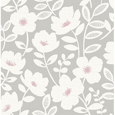 FINE DECOR Urban Walls UW24772 skandynawski kwiat ściana boczna, różowy FINE DECOR Urban Walls UW24772 skandynawski kwiat ściana boczna, różowy