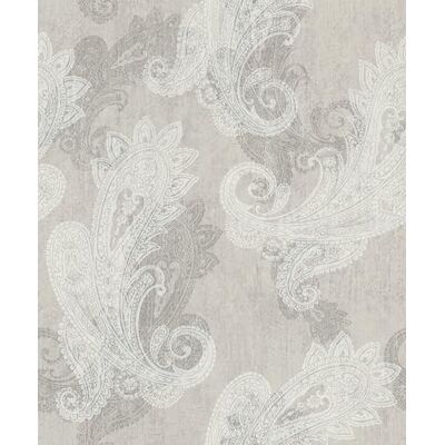 Rasch Tapeta flizelinowa szara biała metaliczna Paisley ornamenty Floral 746426 Rasch Tapeta flizelinowa szara biała metaliczna Paisley ornamenty Floral 746426