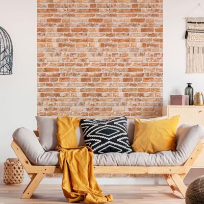 Ambiance Sticker Gigantyczne freski z włókniny pomarańczowe klocki samoprzylepne dekoracyjne, wys. 300 x dł. 60 cm Ambiance Sticker Gigantyczne freski z włókniny pomarańczowe klocki samoprzylepne dekoracyjne, wys. 300 x dł. 60 cm