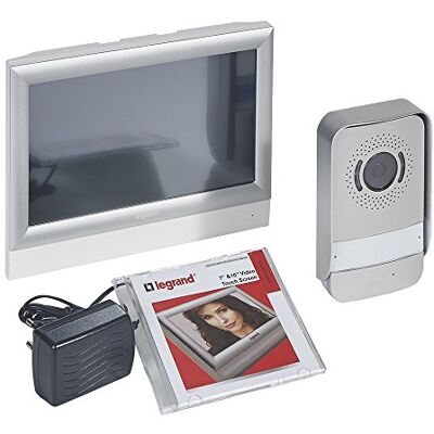 Legrand , 369330 wideodomofon z przyłączem 2-przewodowym, kolorowy ekran dotykowy 10" i kamera szerokokątna, zestaw 1/2-rodzinny Legrand , 369330 wideodomofon z przyłączem 2-przewodowym, kolorowy ekran dotykowy 10" i kamera szerokokątna, zestaw 1/2-rodzinny