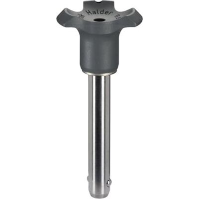 HALDER 22400.0075, sprężynowe kulki sworznie, czarne, d1=6 mm / l1=50 mm HALDER 22400.0075, sprężynowe kulki sworznie, czarne, d1=6 mm / l1=50 mm