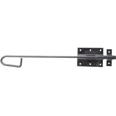 Alberts 863319 Śruba blokująca z dołączoną pętlą pokryta czarnym tworzywem sztucznym płyta 90 x 67 mm śruba Ø13,5 x 400 mm zestaw 10 szt. Alberts 863319 Śruba blokująca z dołączoną pętlą pokryta czarnym tworzywem sztucznym płyta 90 x 67 mm śruba Ø13,5 x 400 mm zestaw 10 szt.