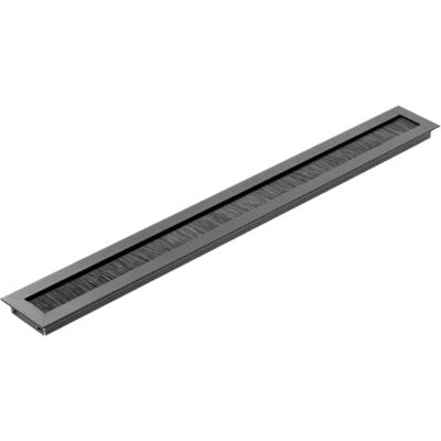 GTV Przejście kablowe Merida – przepust kablowy, prostokątny, organizacja kabli do mebli, przepust kablowy/zaprojektowany do instalacji w blacie roboczym / 45 x 450 mm/czarny GTV Przejście kablowe Merida – przepust kablowy, prostokątny, organizacja kabli do mebli, przepust kablowy/zaprojektowany do instalacji w blacie roboczym / 45 x 450 mm/czarny