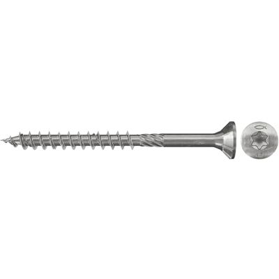 Fischer PowerFast 10,0 x 100, wkręty do drewna z częściowym gwintem i łbem sześciokątnym do konstrukcyjnej konstrukcji drewnianej, napęd Torx, ocynkowane na niebiesko, 50 sztuk Fischer PowerFast 10,0 x 100, wkręty do drewna z częściowym gwintem i łbem sześciokątnym do konstrukcyjnej konstrukcji drewnianej, napęd Torx, ocynkowane na niebiesko, 50 sztuk