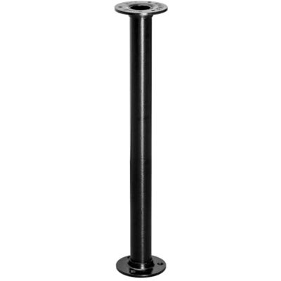 WAGNER 12504001 noga meblowa Industrial Pipe Ø 30 x 400 mm, w zestawie dwie płyty przykręcane Ø 75 mm, stal lakierowana proszkowo na czarno WAGNER 12504001 noga meblowa Industrial Pipe Ø 30 x 400 mm, w zestawie dwie płyty przykręcane Ø 75 mm, stal lakierowana proszkowo na czarno