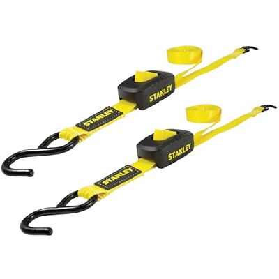 Stanley S2001 Czarny/Żółty 1" x 10' Taśmy mocujące - 400 lb Stanley S2001 Czarny/Żółty 1" x 10' Taśmy mocujące - 400 lb