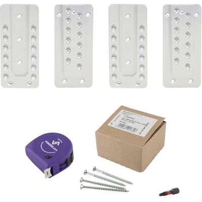 vasalat HVP łącznik do dużych obciążeń 80 x 180 x 12 mm 2 x łącznik do drewna niewidoczny idealny jako łącznik belek łącznie z 100 śrubami SPAC T-Star Plus i 1 x bit TX20 vasalat HVP łącznik do dużych obciążeń 80 x 180 x 12 mm 2 x łącznik do drewna niewidoczny idealny jako łącznik belek łącznie z 100 śrubami SPAC T-Star Plus i 1 x bit TX20