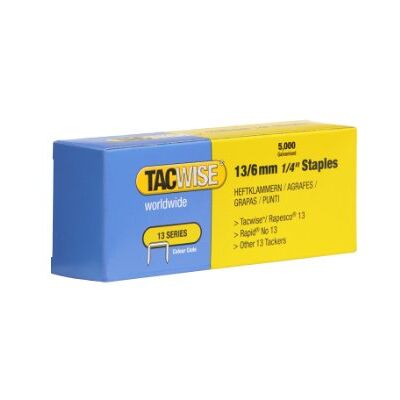 Tacwise Zszywki typu taktycznego 13/6 mm do pistoletu zszywkowego (pudełko 5000) Tacwise Zszywki typu taktycznego 13/6 mm do pistoletu zszywkowego (pudełko 5000)